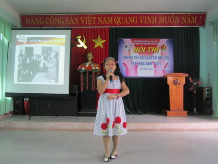 Liên đội TH Nguyễn Văn Trỗi: Tổ chức Hội thi "Chúng em kể chuyện Bác Hồ" năm 2015